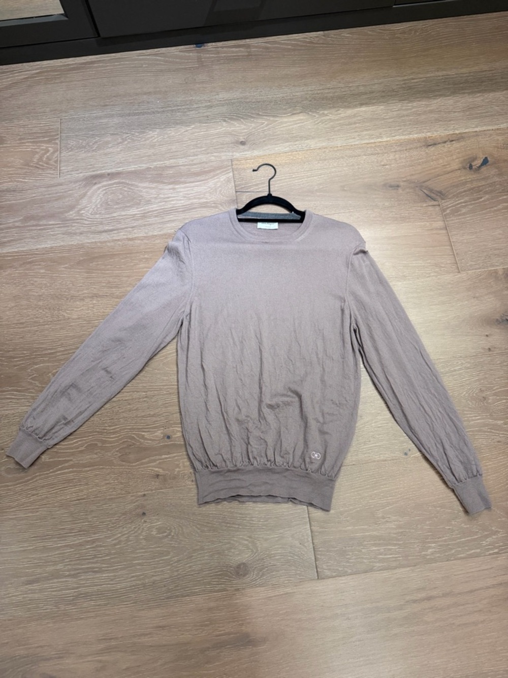Salvatore Ferragamo Men's Crewneck Sweater in Light Taupe